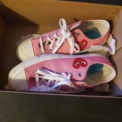 Converse Comme Des Garcons Pink
