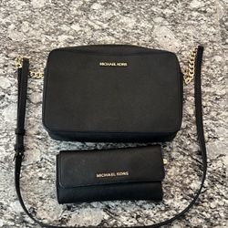 Michael Kors Purse And Wallet Pair