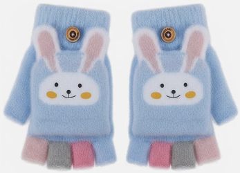Children’s Easter Bunny Fingerless Mittens 