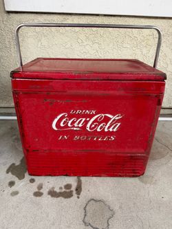 Vintage Coca-Cola Metal Cooler