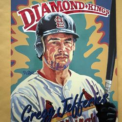 1994 Donruss Diamond King Jumbo Size Gregg Jefferies 01601/10,000