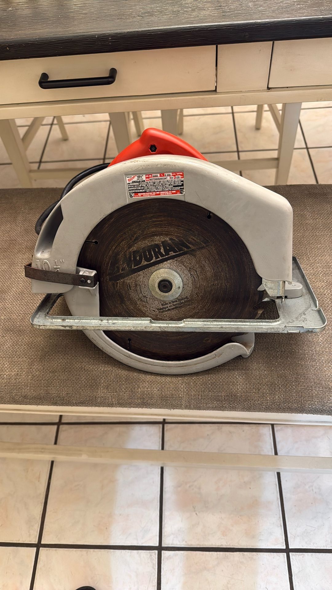 Milwaukee 10 1/4” 260 (mm) Circular Saw 5200 Min (Rpm)