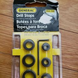 Vintage. New S838 7 Piece Drill Stop Set, MADE IN USA, 1997, BRAND NEW