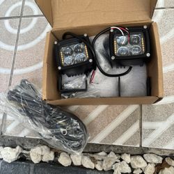 Front lights with electrical installation