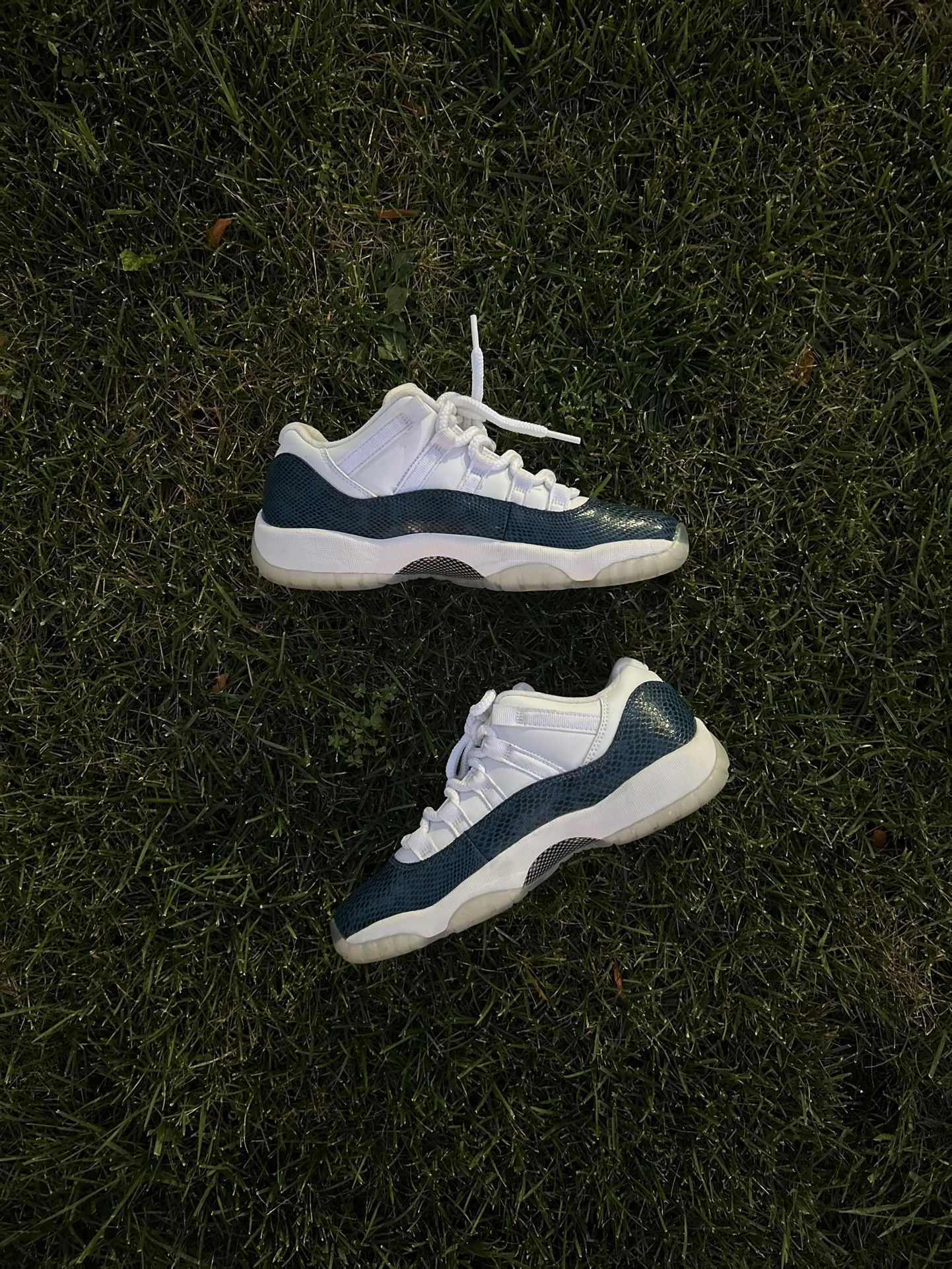 Jordan 11 Navy Snakeskin Low