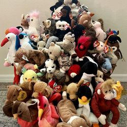 LOT of 83 Vintage Beanie Babies 