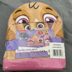 Hooded Paw Patrol Towel Wrap
