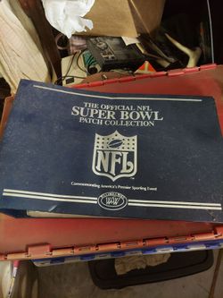 Vintage 1990 NFL superbowl patch collection