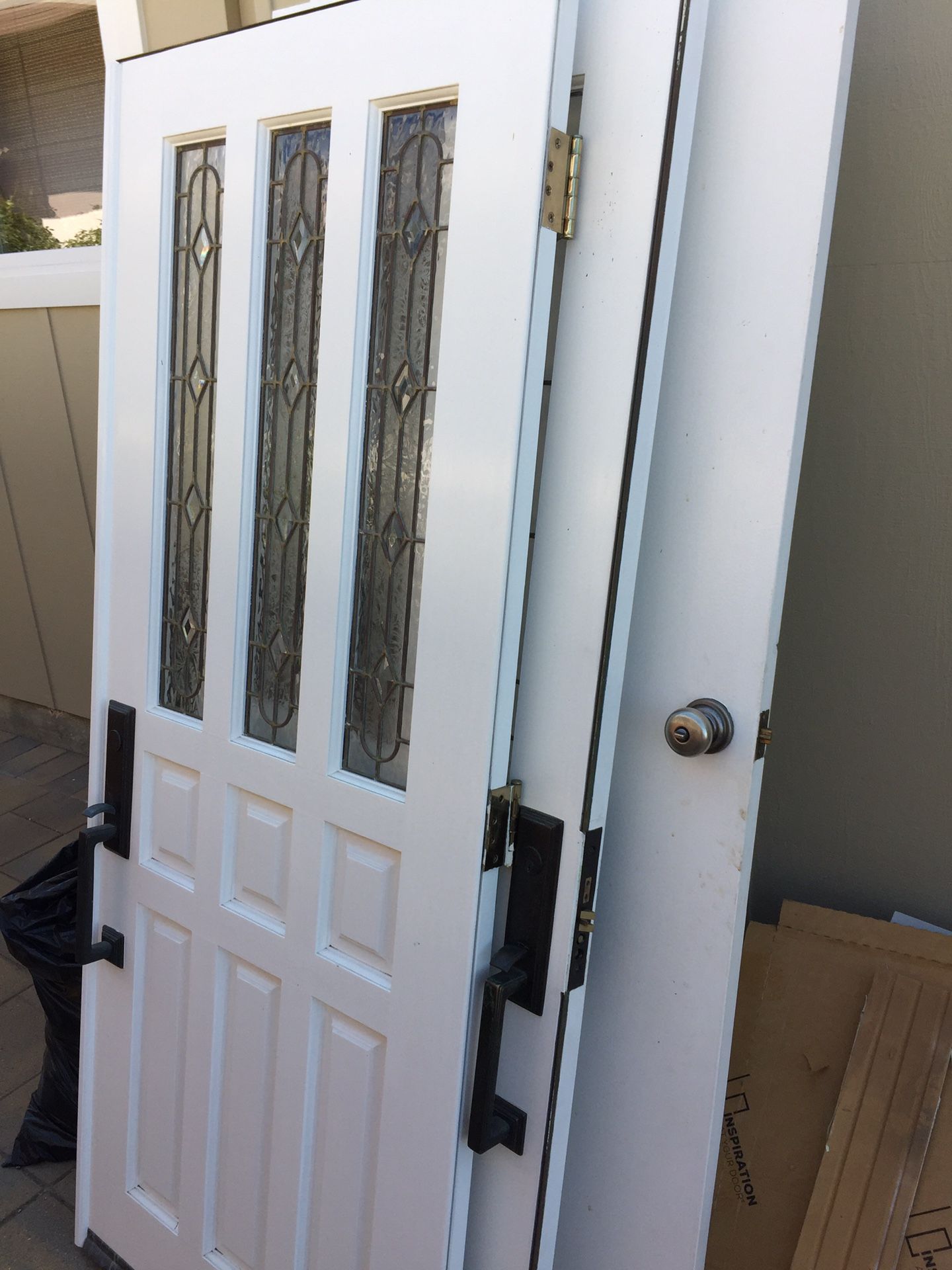 Front doors (pair) for 68” x 80” ; internal doors 24”, 28”, 30” ; hardware