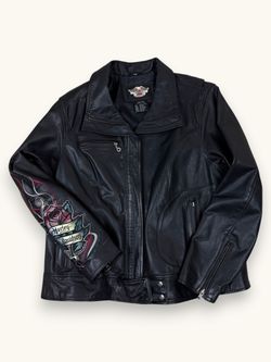 Vintage 2007 Harley-Davidson Rose Tattoo Leather Jacket 1W