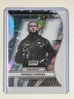 Topps 2026 Stadium Club Chrome UFC Khamzat Chimaev Triumvirates Insert TV-4