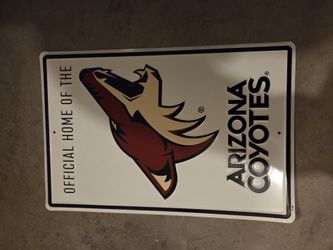 Arizona Coyote hockey sign