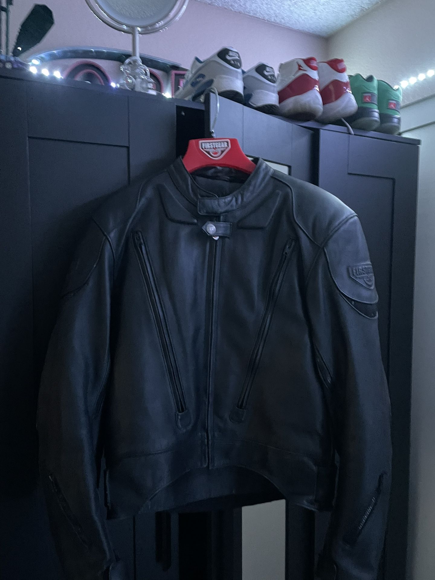 Black First Gear Ridding Jacket Full Padded 