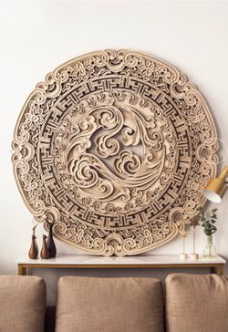 Intricate Multilayer Wood Wall Art