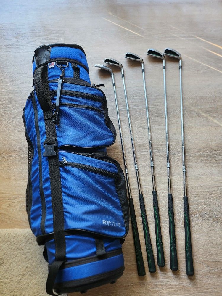 ⛳️ Top Flite men's iron set for RH with a Golfbag🎒