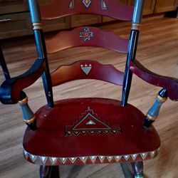 Wooden Wild West Rocking Chair 