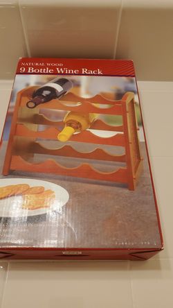 9 bottle wine rack