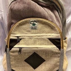 Brand: Rugmandu Products      . Nepalese Handmade Hemp Backpack Bag For School / Laptop Slave /hiking Bag