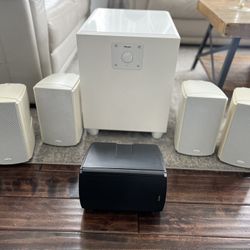 High End, Boston Acoustics 5.1 Speaker Package With 300 Watt Powered Subwoofer 