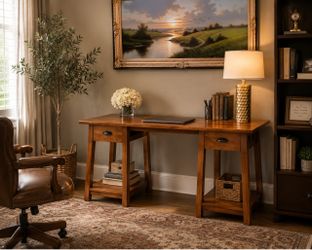 Solid Wood Craftsman Writing Desk | Recently Restored