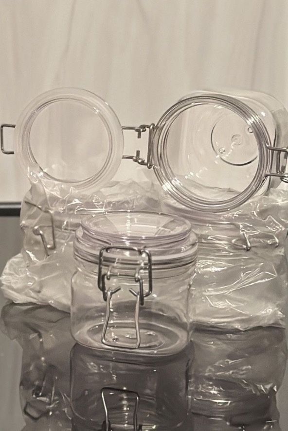 19 PET Jars (8oz) – New – Perfect for DIY & Crafting