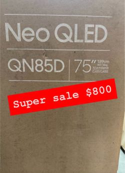 SAMSUNG 75-Inch Class QLED 4K QN85D Series Neo Quantum HDR Smart TV w/Dolby Atmos, Object Tracking Sound Lite, Motion Xcelerator, Real Depth Enhancer