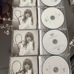 Taylor Swift Signed Autographed CD Insert TTPD With Heart