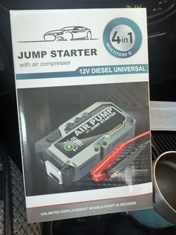 Car Jump Starter.  And Air Compressor