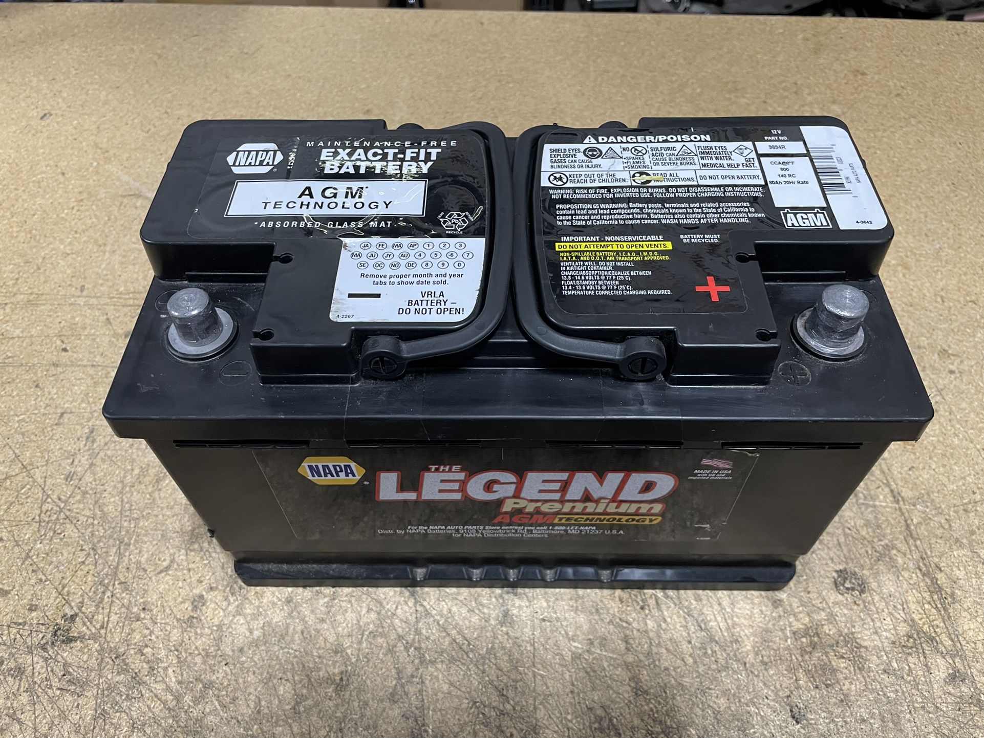 Napa AGM 9894R Battery
