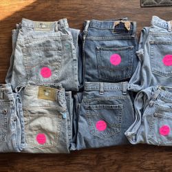 7 pair VINTAGE 90’s Jeans