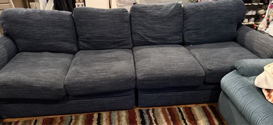 Couch - Blue 4 seater