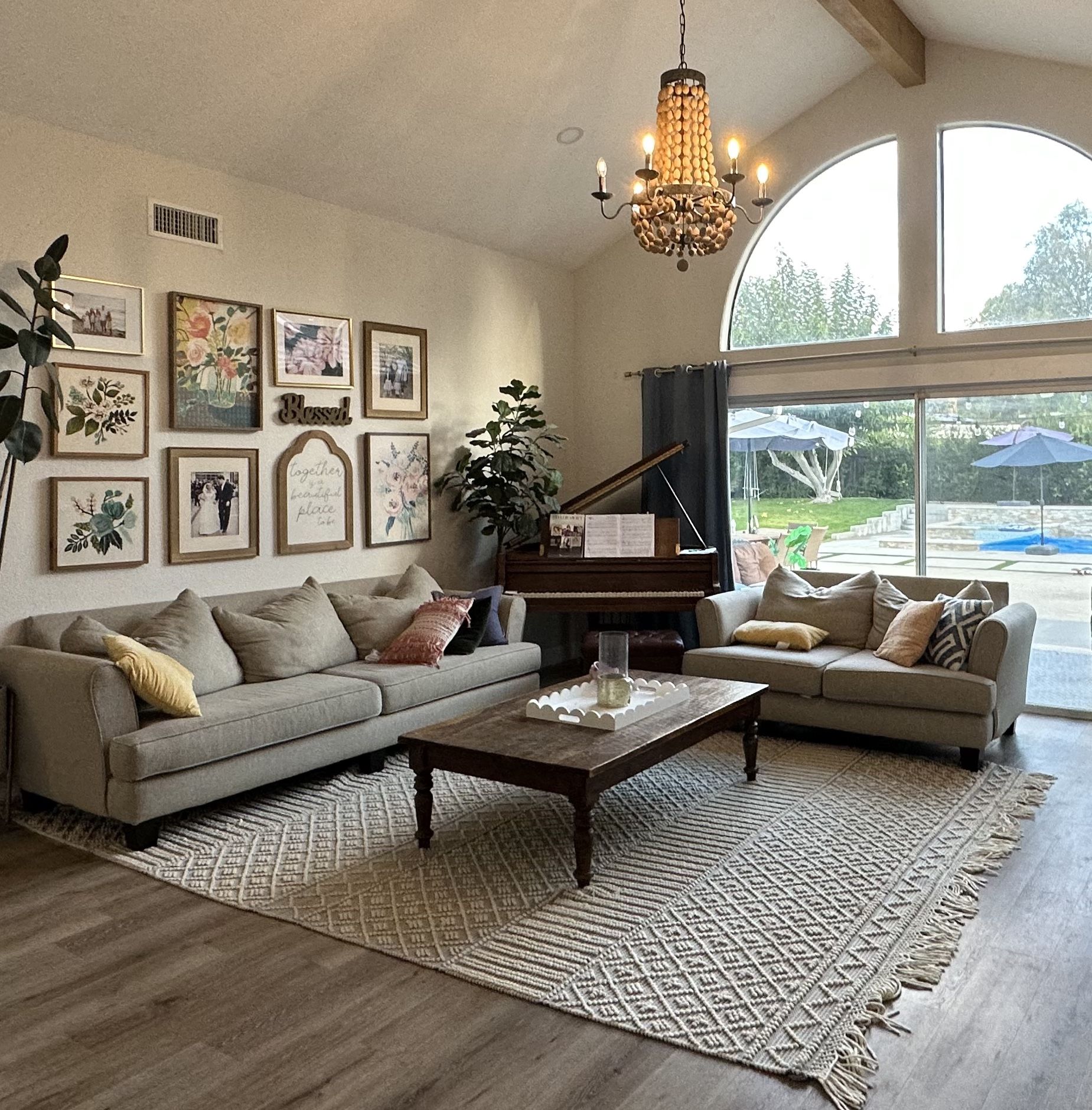 Sofa And Loveseat Living Space