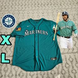 Nike Seattle Mariners Aqua Alternate Jersey 125th Year Patch 
