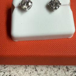 925 Moissanite Diamond Earrings 