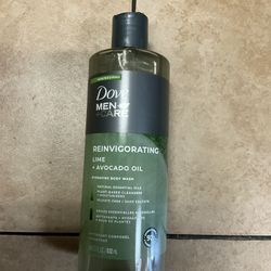 Dove Men+Care Reinvigorating Body Wash, Lime + Avocado Oil, 18 fl oz