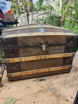 Antique steamer trunk