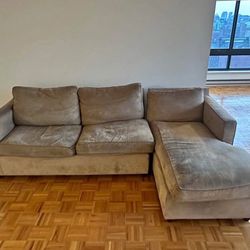 Brown 3 Seater Sectional Couch 