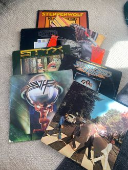Original records and record player