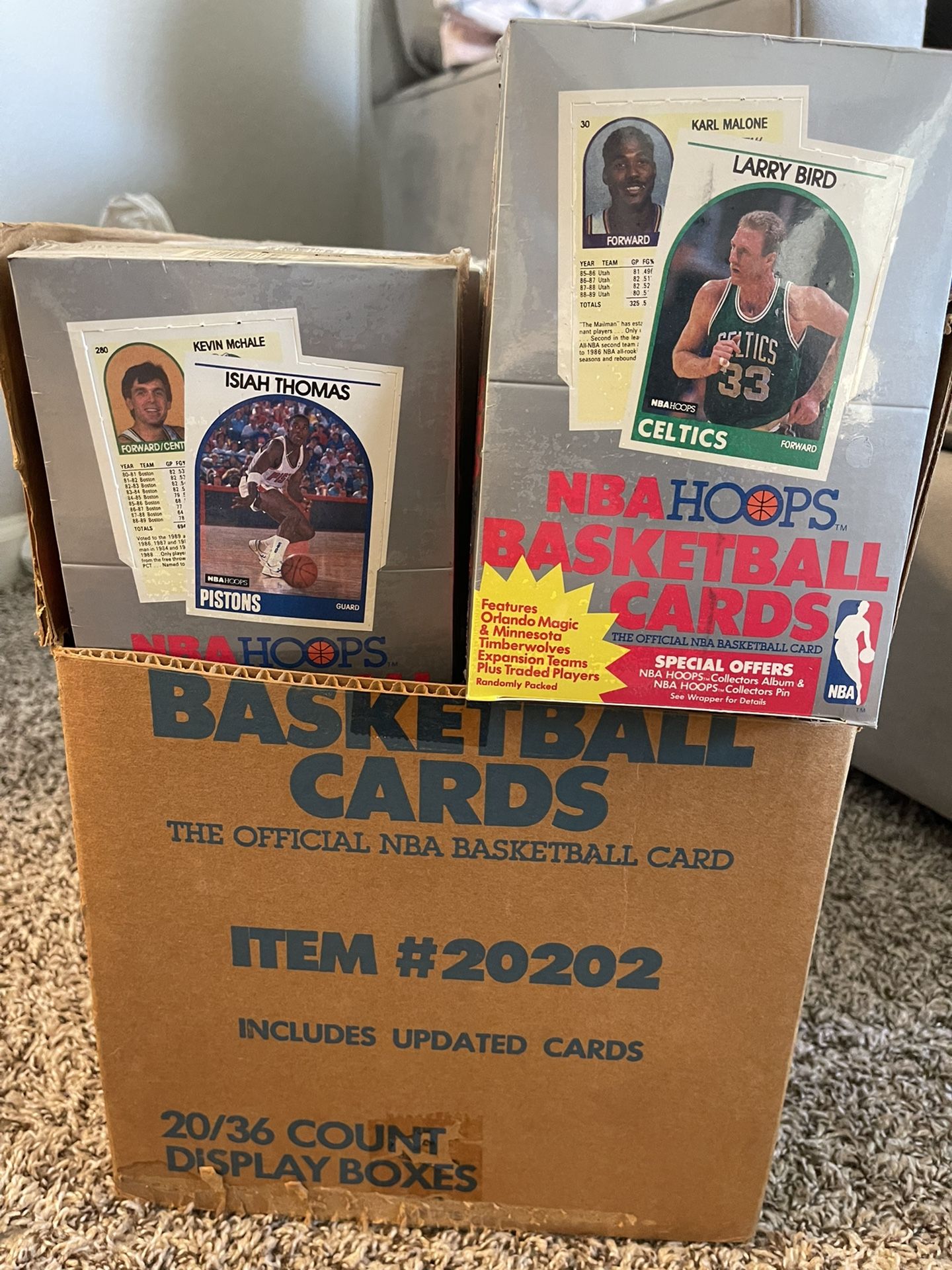 Factory Sealed 89-90 NBA Hoops Basketball Case
