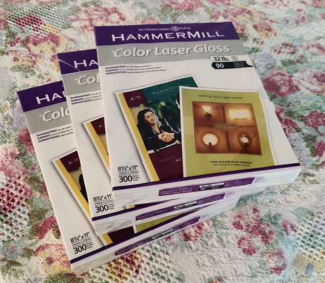 Printer Paper Hammermill Color Laser Gloss 32lb (90gsm) 300sheets per