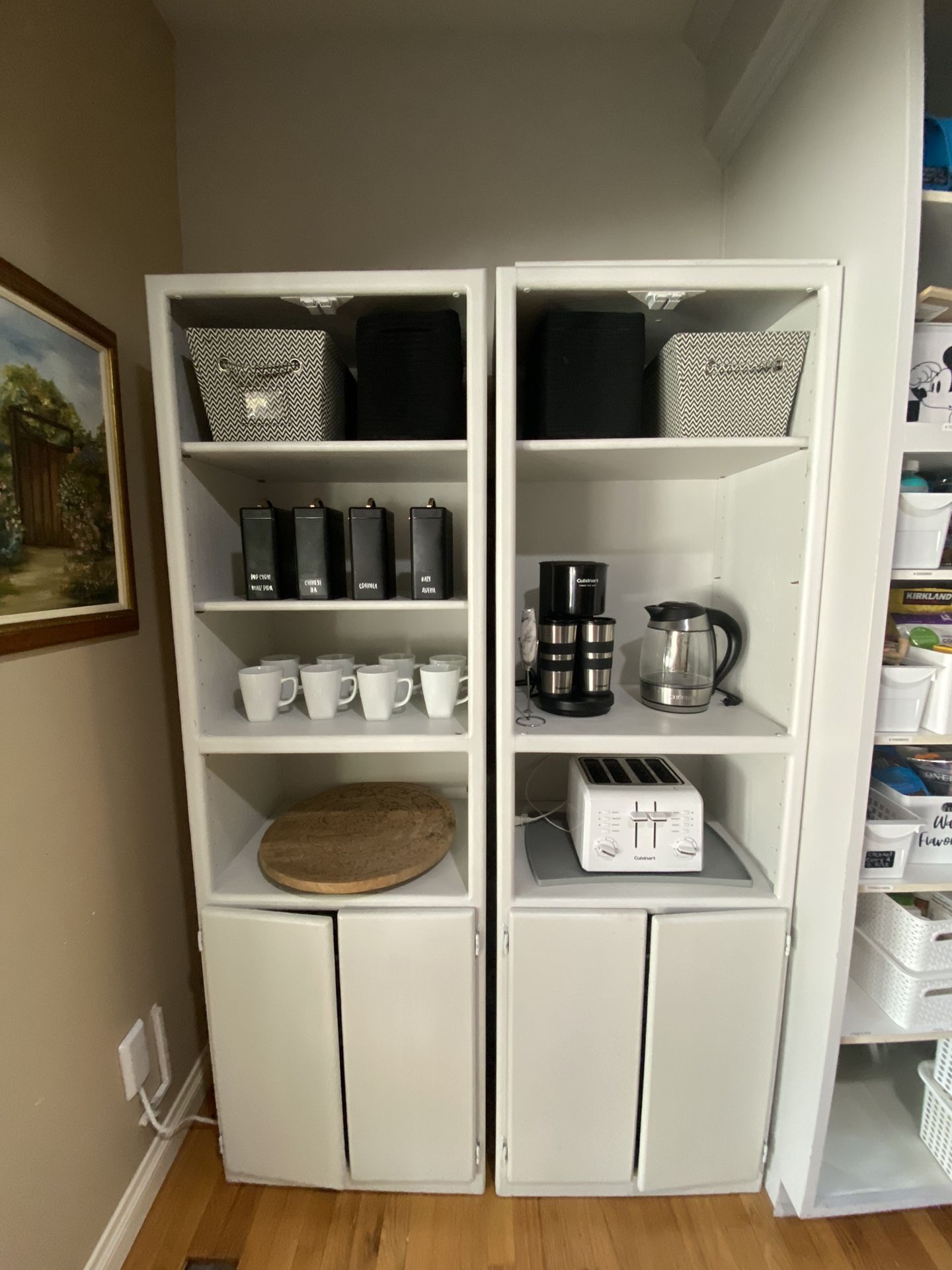 Set Of 2 Shelving Cabinets