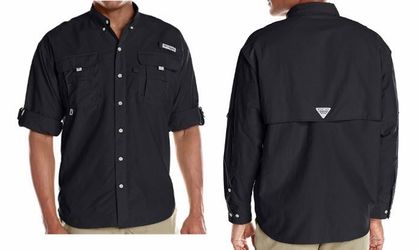 Columbia Men’s PFG Black Long  Sleeve Fishing Shirt $30