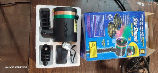 Star Shower Laser Light Projector (Red & Green) – Works, Stake Broken