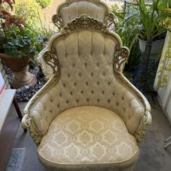 PAIR OF FRENCH BERGERE STYLE KIMBALL CHAIRS