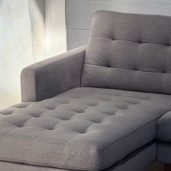 Free Delivery, MCM Scandinavian Designs, 2-piece Sectional Couch, Staging Furniture