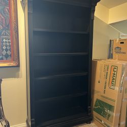 Wood Bookcase Shelving Restoration Hardware 