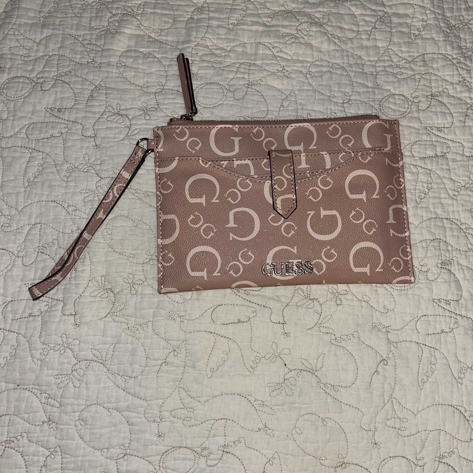 Guess Pink Clutch Bag