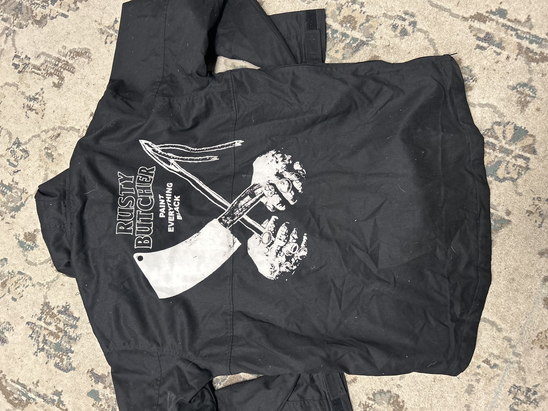 Rusty Butcher rain jacket