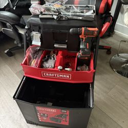 Craftsman Toolbox With Tools And Drill Included 