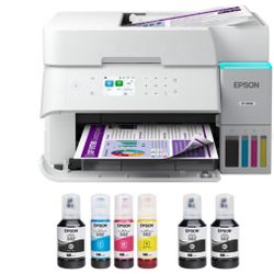 Epson EcoTank ET-3958 Wireless All-in-One Color Supertank Printer, White